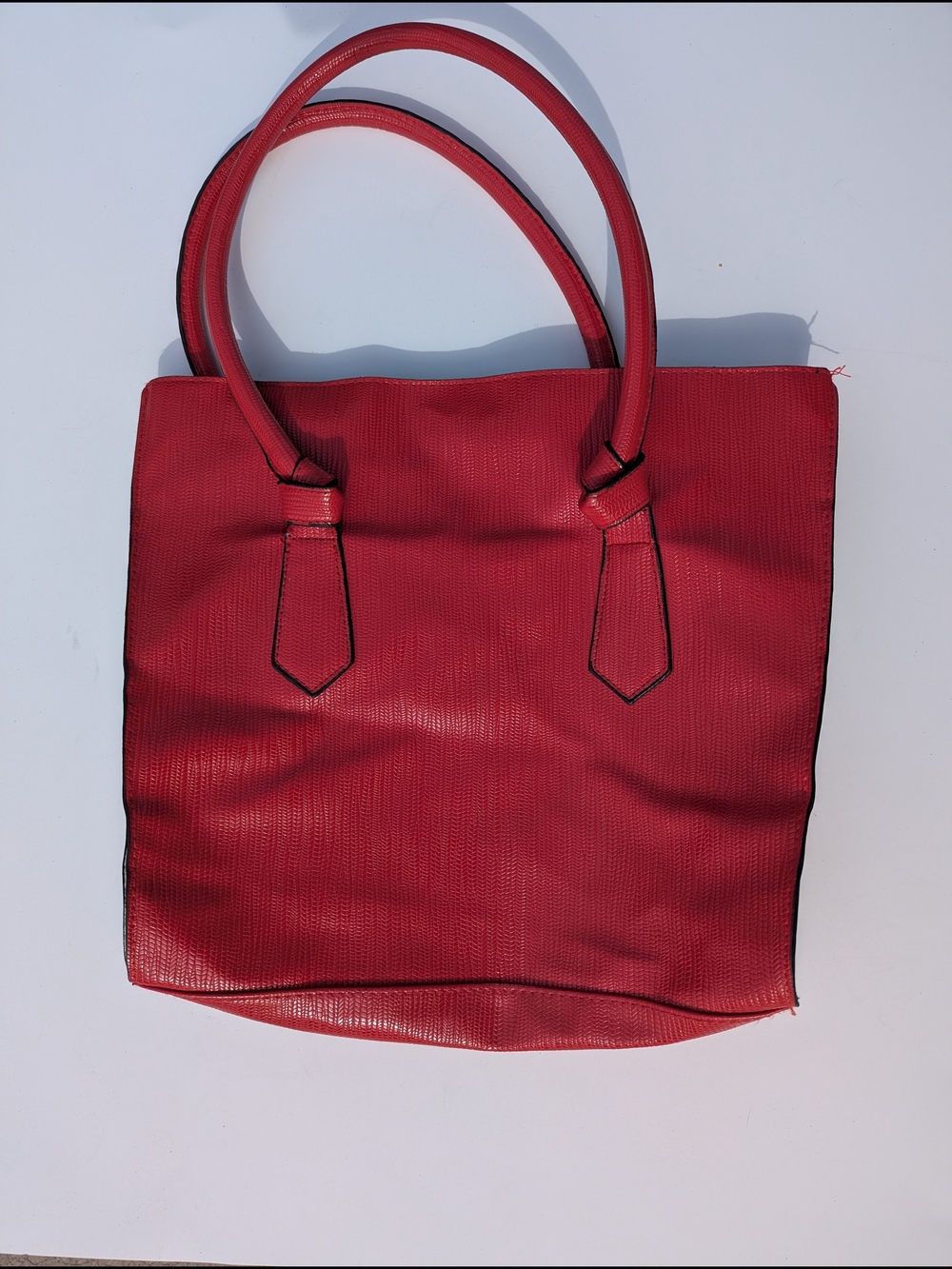 Classic Red Women’s Satchel Style Tote Bag